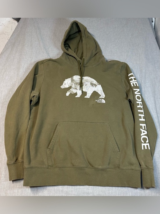 The North Face Other - The North Face Men’s Olive Green Bear Logo Pullover Hoodie